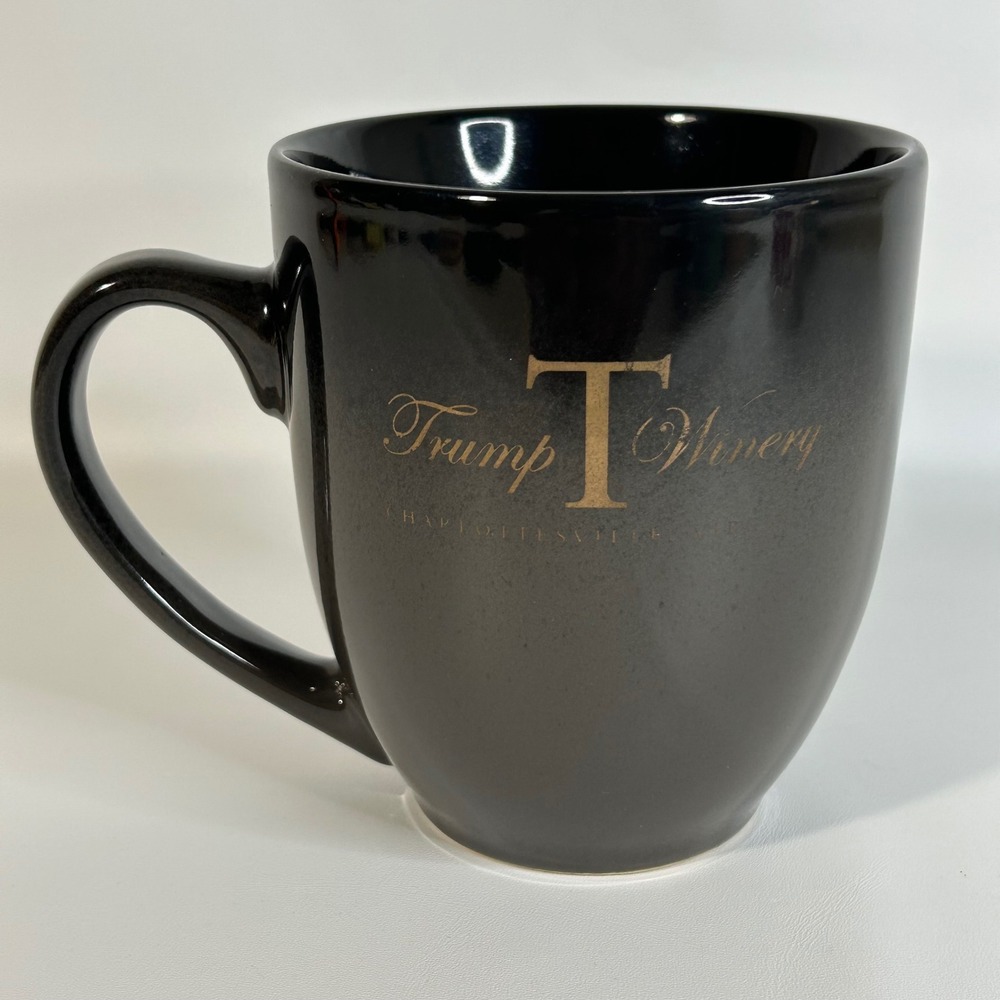 Trump Winery Charlottesville VA Black Gold Mug‎ There's a Chance This is Wine